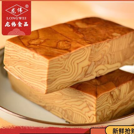 龙伟食品千层豆腐香干扬州特产豆干豆制品200g*4袋 素