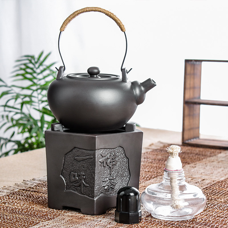 酒精功夫侧把加热紫砂茶具