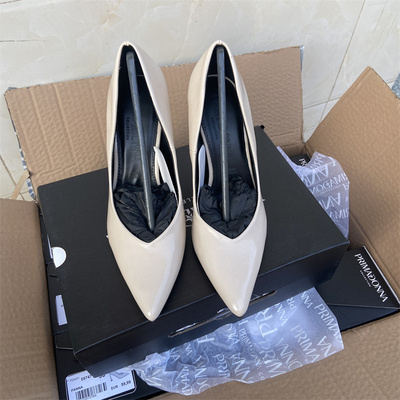 外贸单鞋气质浅口尖头细跟女鞋