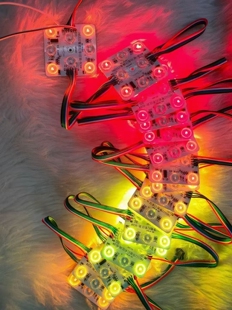 LED区块灯灯箱光源幻彩区块24VRGB6灯全彩方块灯加电源和控制器