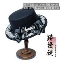 Viola Serenade, Lolita top hat, British style, cla series, elegant Lolita with lace bow at the edge thumbnail 5