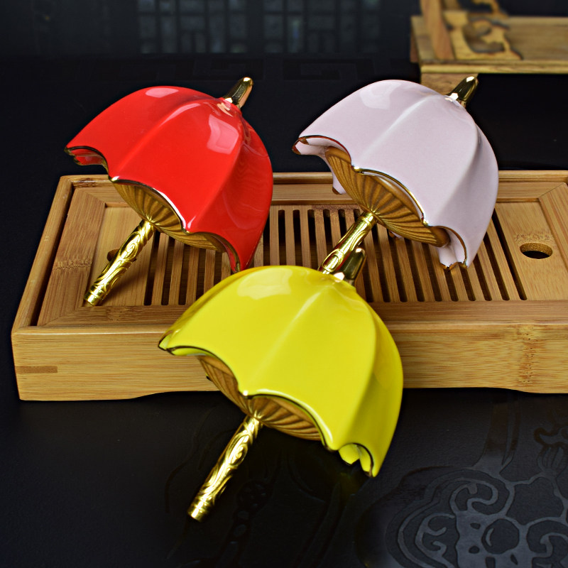 小雨伞型收纳盒密封罐陶瓷