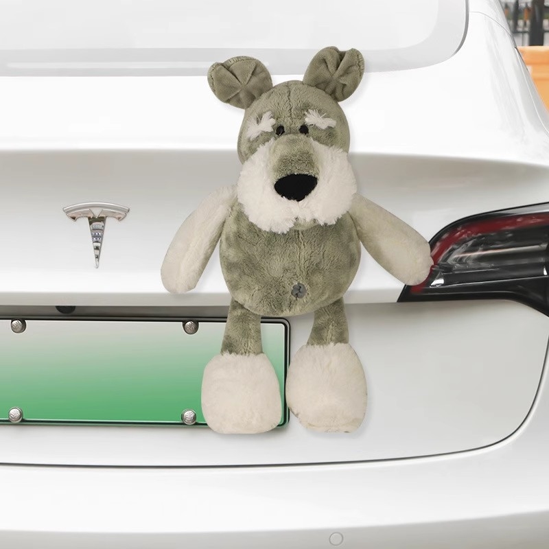 零跑t03汽车尾挂件c11/c10/B10车载后备箱装饰品玩偶摆件尾部公仔