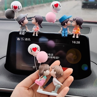 标致408汽车中控台屏幕装饰品508/308车载显示屏车内可爱小摆件