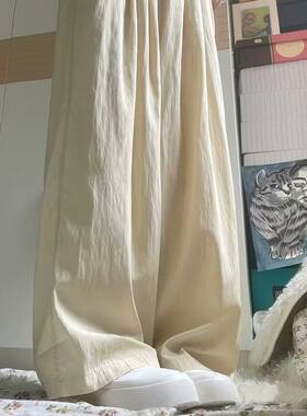 XLM特大码阔腿裤女士冰丝垂感防晒裤防蚊裤子女冰丝裤特