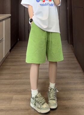 2026夏季防水大码泡泡纱短裤DK58631
