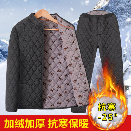 中老年冬季棉衣男士加厚保暖外套