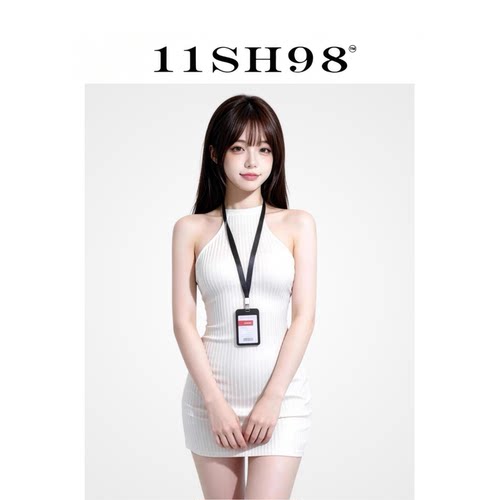 11SH98性感挂脖露背睡裙女气质修身显瘦包臀裙白色睡衣情调睡衣薄