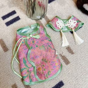 狗狗猫咪衣服春夏秋季 中国风新潮泰迪博美比熊中小型犬宠物