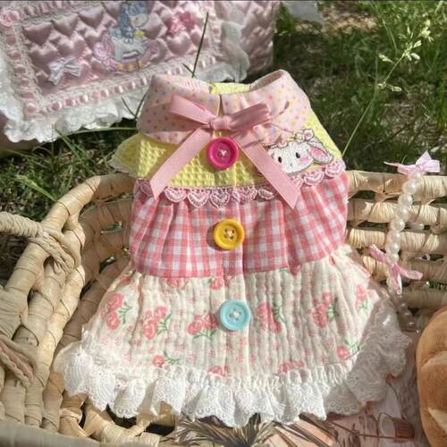 芭比熊加绒秋冬泰迪宠物猫狗衣服