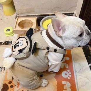 法斗米老鼠背带裤 比熊贵宾搞怪可爱变身服饰 宠物狗衣服巴哥秋冬装