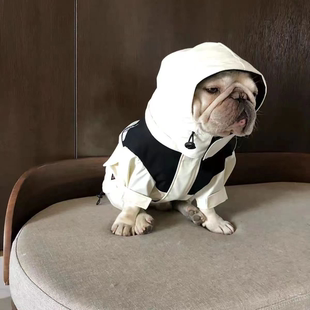 狗狗衣服雪纳瑞泰迪比熊法斗中小型犬潮冬季 冲锋衣外套