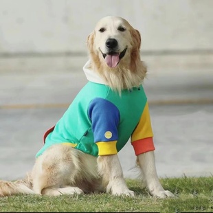 宠物卫衣冬装 大型犬狗狗衣服秋冬款 拉布拉多金毛柴犬中型大狗冬季