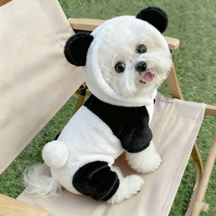 保暖 泰迪比熊棉服小狗柯基宠物猫猫冬季 熊猫变身装 狗狗衣服秋冬款