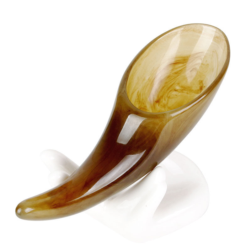 刮痧筒大号树脂刮痧按摩棒点穴棒空心足底棒拨筋棒茶勺全身通用