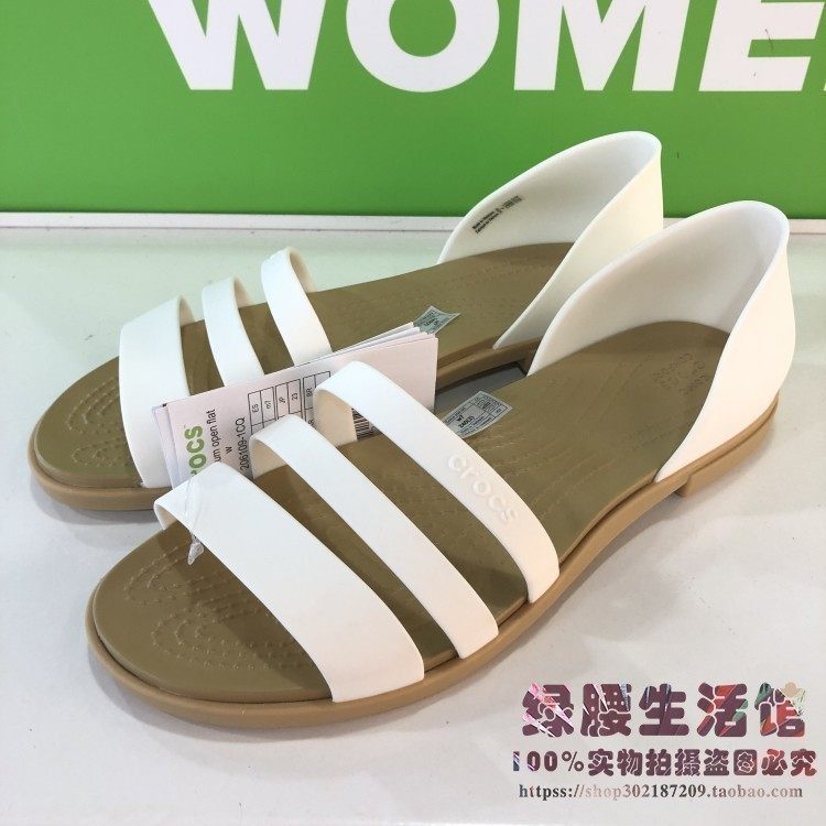 Crocs/卡骆驰国内代购防滑防水时尚女式特萝莉优雅女士凉鞋206109