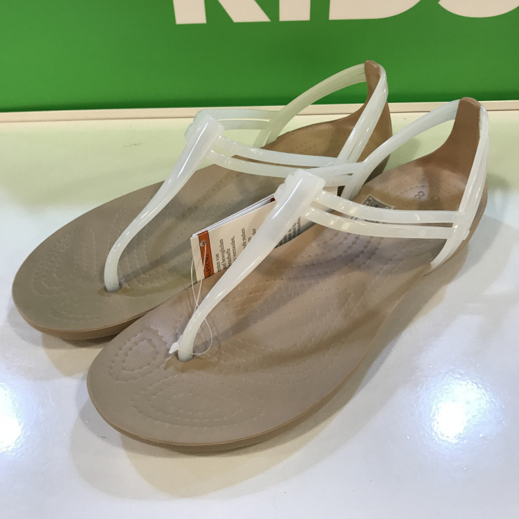 Crocs/卡骆驰国内代购女伊莎贝拉T型夹脚一字平底单凉鞋202467