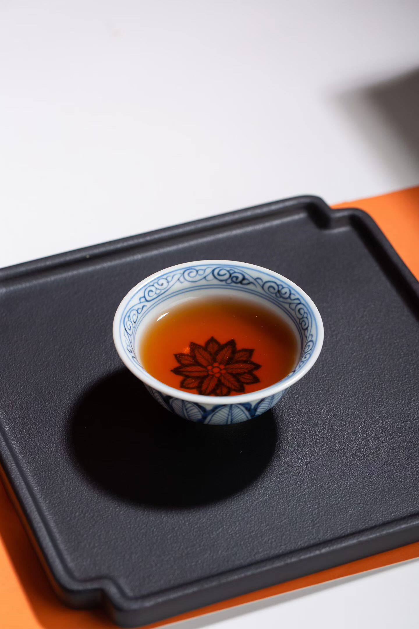 手绘元青花芭蕉叶仿古碗杯景德镇个人专用手工品茗杯单杯功夫茶具