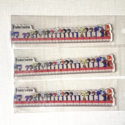 动漫游戏周边Fate Zero身高表透明亚克力尺子直尺全新现货满包邮