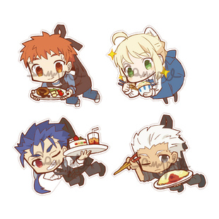 动漫游戏周边FATE系列卫宫家的饭钥匙扣亚克力挂件现货满百包邮