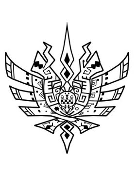 日本动漫周边MH4怪猎狩猎图腾3DS贴纸电脑贴墙贴满包邮创意贴新品