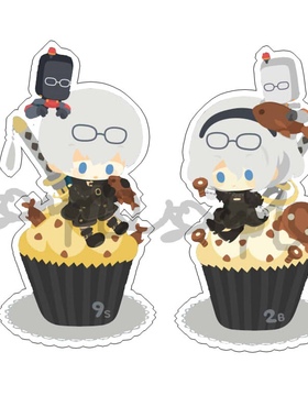 动漫游戏周边尼尔机械纪元NIER/2B/9S Q版透明亚克力挂件现货包邮