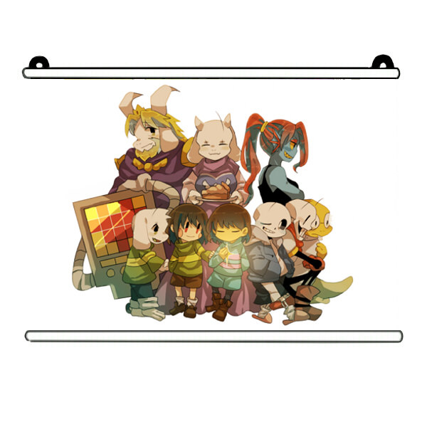 绮丽屋日本动漫周边Undertale传说之下挂画壁画满百包邮淘金币