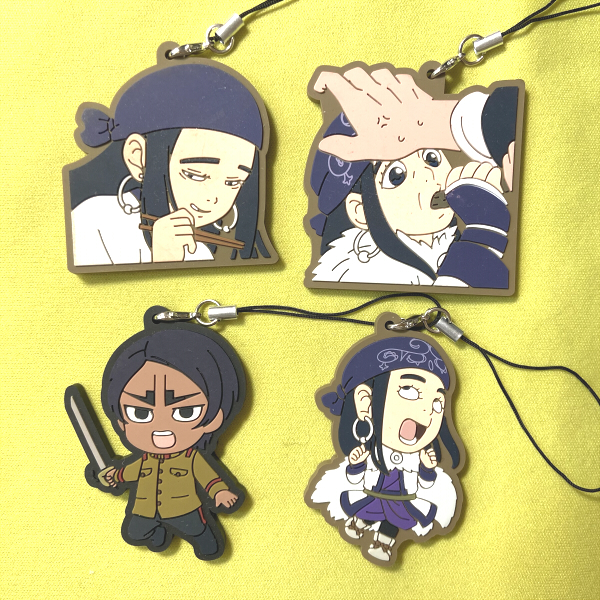 动漫游戏周边日单散货黄金神威阿席莉帕橡胶挂件满百包邮全新新品