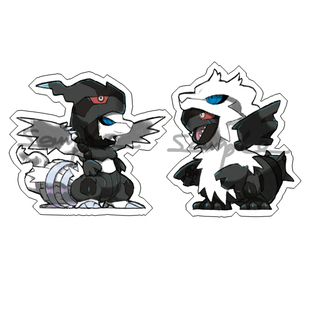 日本动漫周边周边口袋妖怪宝可梦雷希拉姆透明亚克力挂件新现货新