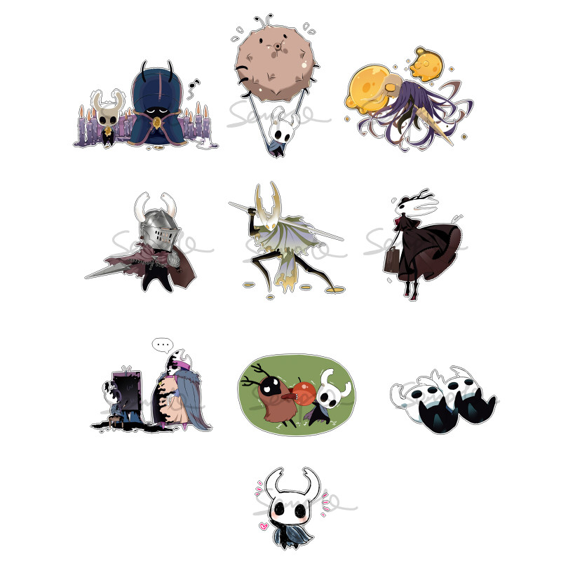 动漫游戏周边空洞骑士hollow knight小骑士q版透明亚克力挂件