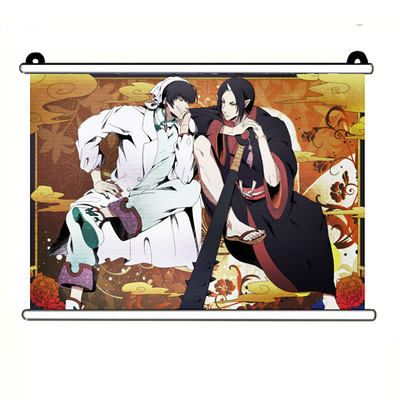 绮丽屋日本动漫周边鬼灯的冷彻鬼灯白泽挂画壁画满百包邮淘金币