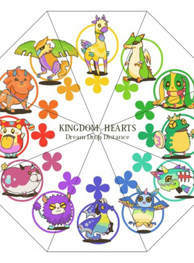 绮丽屋日本动漫周边王国之心KINGDOM HEARTS Shadow三折伞满包邮