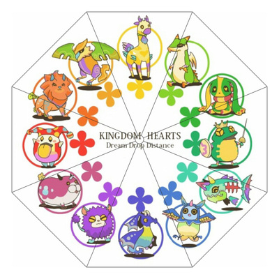 绮丽屋日本动漫周边王国之心KINGDOM HEARTS Shadow三折伞满包邮