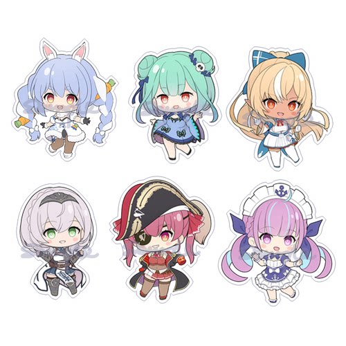 动漫游戏周边HoLolive V tuber虚拟角色透明亚克力挂件全新新品