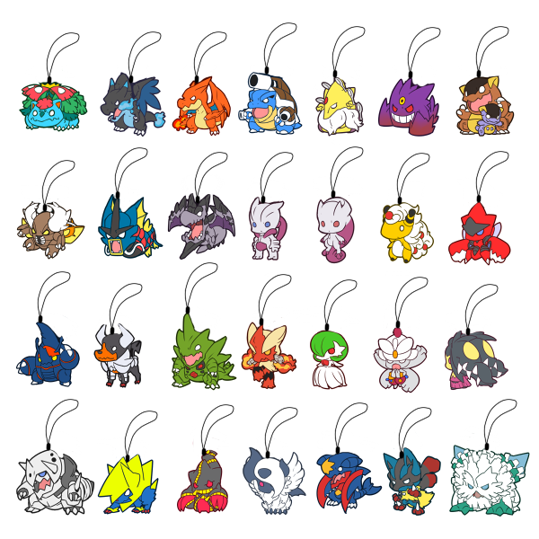 绮丽屋日本动漫周边口袋妖怪精灵宝可梦mega进化亚克力挂件第一弹