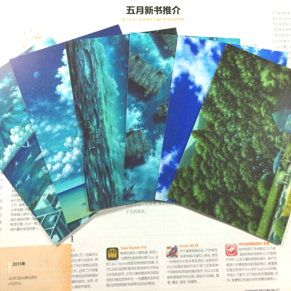 绮丽屋动漫周边日单散货梦幻的海小卡片明信片套装满百包邮淘金币
