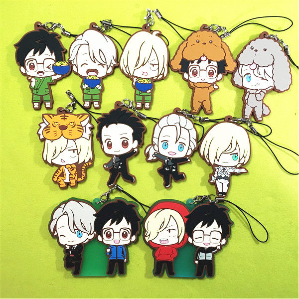 绮丽屋动漫日单散货冰上的尤里sega特典维克托勇利橡胶挂件满包邮