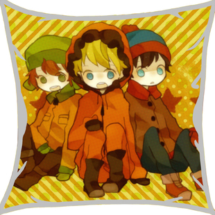 绮丽屋日本动漫周边南方公园拟人化桃皮绒抱枕满百包邮淘金币现货