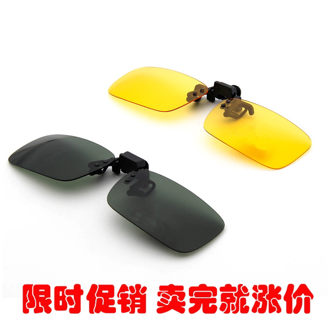 钓鱼望远镜便携式多功能放大近视老花偏光夜视增晰眼镜夹片夜视日