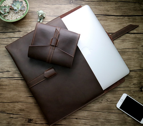 手工笔记本包苹果牛皮内胆包个性