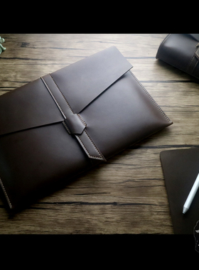 微软平板电脑包surface7/8/9/11proX保护套book15内胆包laptop7牛皮go13.8寸