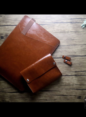 适用苹果笔记本电脑包macbook pro16内胆包14寸air保护套皮13英寸