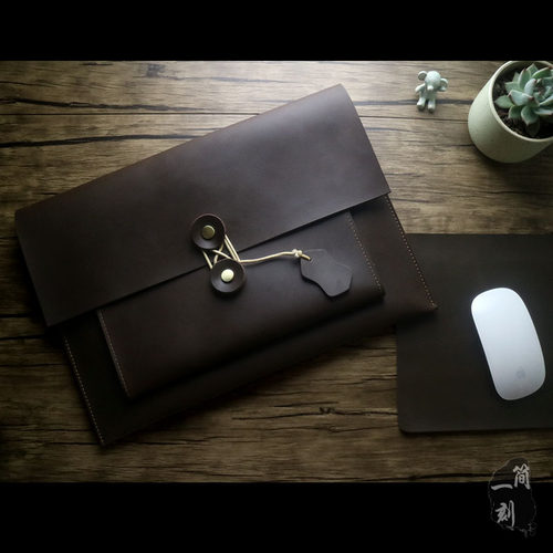 适用苹果电脑包16寸13英寸真皮