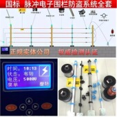 国标脉冲电子围栏系统全套高压张力报警主机围墙防盗电网配件定制