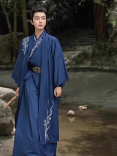 男士汉服出租传统武侠风侠客修身帅气运动会年会演出男款古装租赁