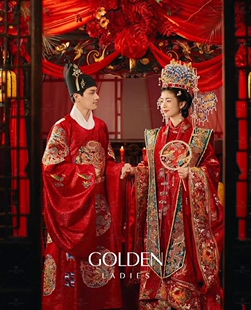 明制汉服秋冬款女2024新款奢华重工中式新娘结婚礼服凤冠霞披租赁