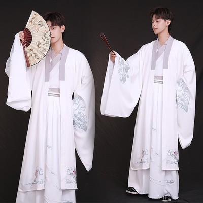 情侣汉服出租男士古装漫展走秀书生朗诵演出服春游书生毕业拍照