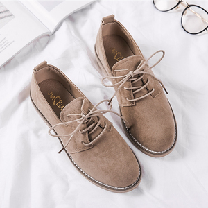 秋冬磨砂平底小皮鞋