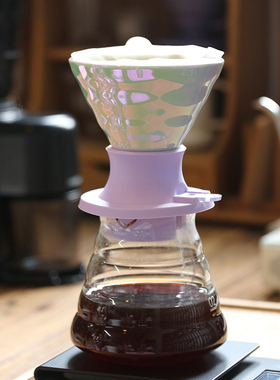 HARIO新款V60手冲浸泡式 有田烧陶瓷咖啡聪明杯 开关滴滤式滤杯