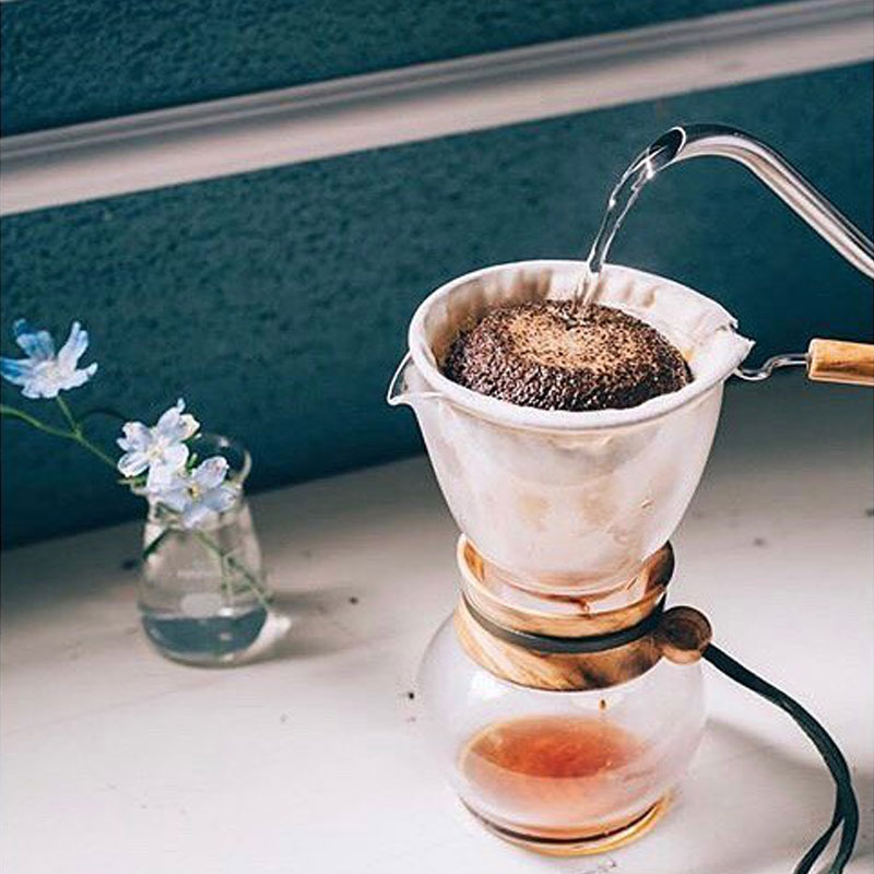 日本橄榄木法兰绒咖啡壶HARIO